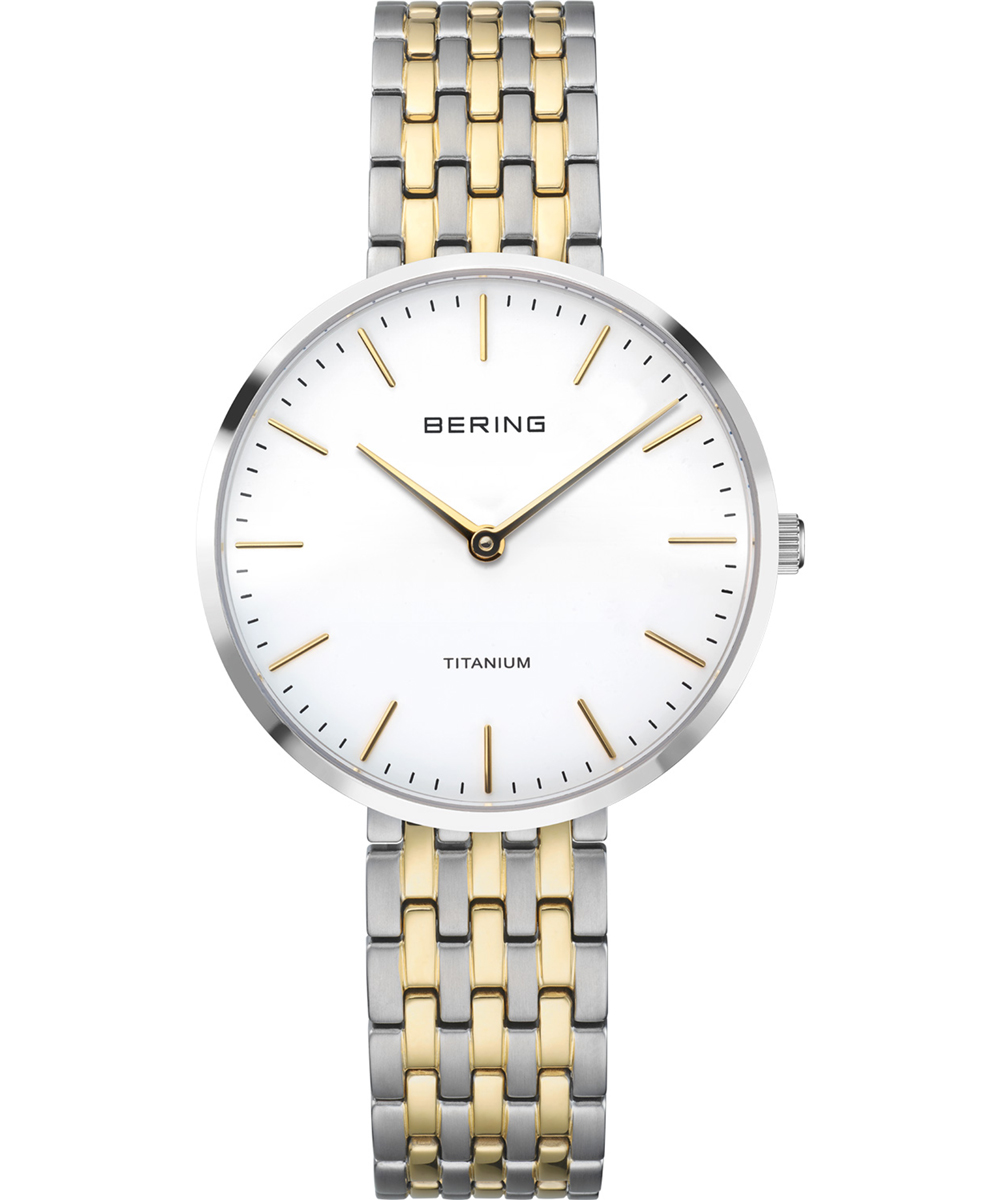 Ladies | BERING Unisex Titanium Link 19334-010（シルバー＆ゴールド 